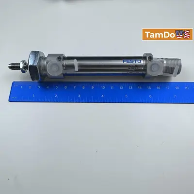 FESTO Pneumatic Cylinder DSNU-16-100-PPV-A, 16mm Bore, 100mm Stroke - New Open Box - Real photo at TamDo.us
