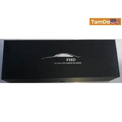 FHD Rear-View Mirror Dash Cam Recorder, 1080P Dual Camera, Night Vision, DVR - New - Real photo at TamDo.us