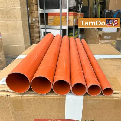 Fiberglass FRP Tubing Set, 1.5"–5" OD, 35" Length Industrial Insulation Tubes - New Open Box - Real photo at TamDo.us
