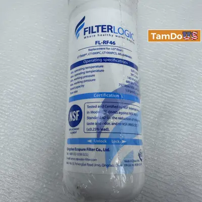 FilterLogic FL-RF46 Refrigerator Water Filter Replacement, (Lot of 3) New Sealed - Thumbnail 1