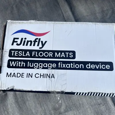 Fjinfly Floor Mat With Luggage Fixation Device Rubber Black For Tesla - Thumbnail 2