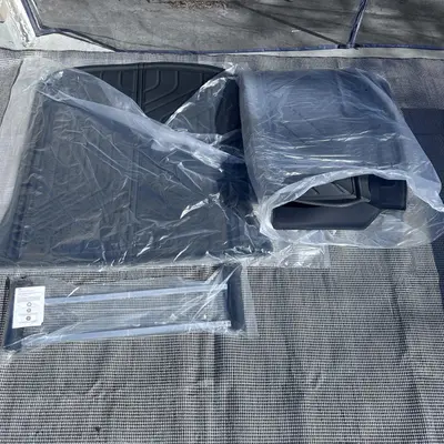 Fjinfly Floor Mat With Luggage Fixation Device Rubber Black For Tesla - Thumbnail 4