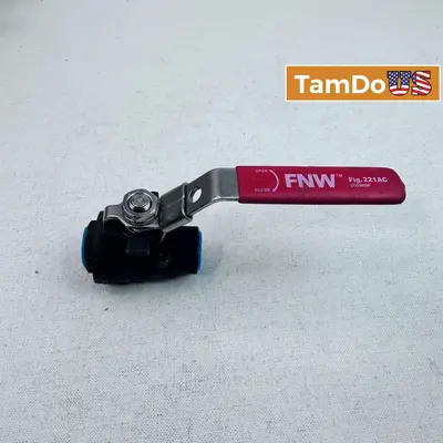 FNW Fig. 221AC 1/2" WCB 2000 CWP Carbon Steel Ball Valve Threaded - Thumbnail 1