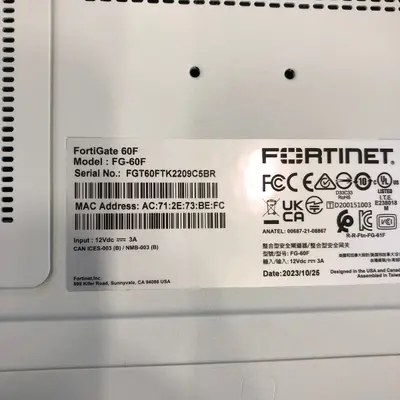 Fortinet FortiGate 60F FG-60F Next Gen Firewall Security Appliance Desktop Router - Thumbnail 7