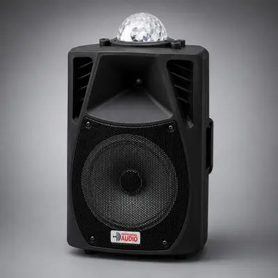 Ftal SW-3008 12" Rechargeable Trolley Speaker Bluetooth Karaoke 1500W PMPO Black - Thumbnail 1