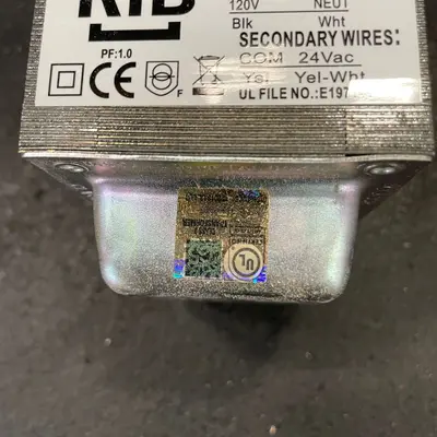 Functional Devices RIB TR100VA001 Transformer 96VA 120V to 24VAC Circuit Breaker - Thumbnail 5