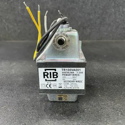 Functional Devices RIB TR100VA001 Transformer 96VA 120V to 24VAC Circuit Breaker - Thumbnail 7