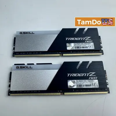 G.Skill Trident Z Neo DDR4 16GB Kit 2x8GB 3600MHz CL16 Desktop RAM F4-3600C16D - Excellent - Real photo at TamDo.us