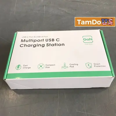 GaN Tech HNT-PC606 100W 6-Port Fast Charger Station - New - Real photo at TamDo.us