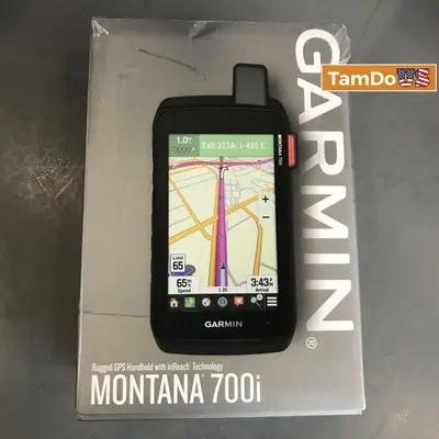 Garmin Montana 700i Handheld GPS Satellite Communicator inReach Topo Maps - Thumbnail 1