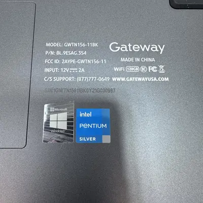 Gateway GWTN156-11BK Laptop, Intel Pentium Silver N5030, 4GB, 128GB - Thumbnail 8