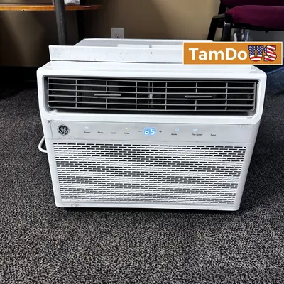 GE 10000 BTU Window Air Conditioner Unit 115V Fits 450 Sq Ft Room 10.9 CEER R32 - Good - Real photo at TamDo.us