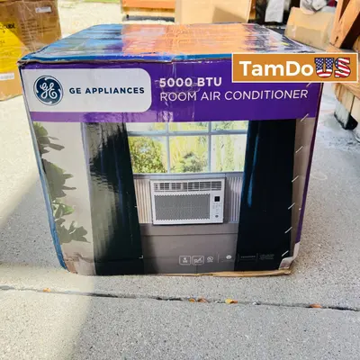 GE 5000 BTU Window Air Conditioner Small Room up to 150 Sq Ft Model AWCS05BWB - New Open Box - Real photo at TamDo.us