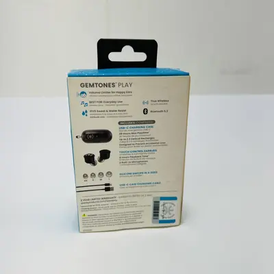 Gemtones Play True Wireless Earbuds – Long Battery, Bluetooth 5.3, IPX5 - Thumbnail 5