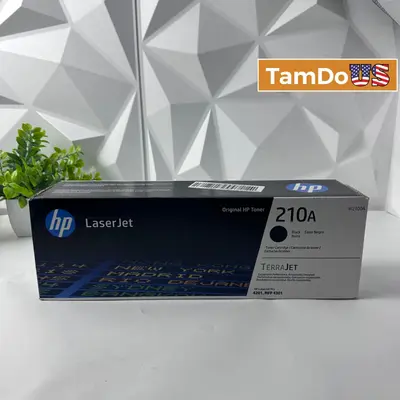 Genuine HP 210A Black Toner Cartridge W2100A Original TerraJet LaserJet Pro 4201 - New - Real photo at TamDo.us