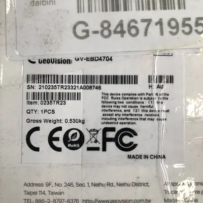 GeoVision GV-EBD4704 H.265 Outdoor IR Eyeball Dome IP Security Camera - Thumbnail 4