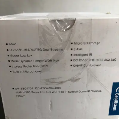 GeoVision GV-EBD4704 H.265 Outdoor IR Eyeball Dome IP Security Camera - Thumbnail 6