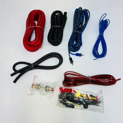 GFCAR 4 Gauge Car Audio Amplifier Wiring Kit 17 FT Power RCA Speaker Cables - Thumbnail 2