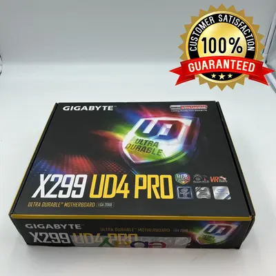 GIGABYTE X299 UD4 ATX Motherboard, LGA 2066, Dual M.2, RGB, SLI Support - Excellent - Real photo at TamDo.us