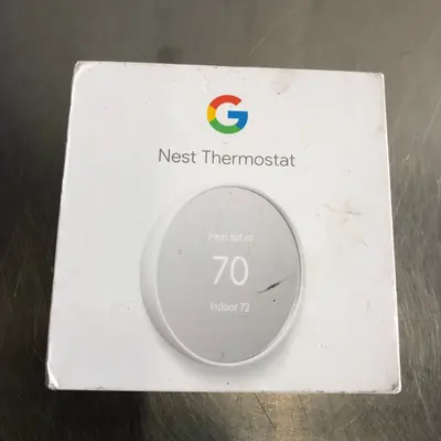 Google Nest Thermostat G4CVZ – Smart Programmable Wi-Fi Thermostat (Charcoal) - Thumbnail 1