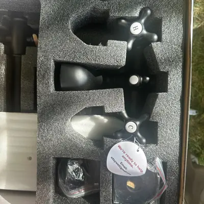 Gotonovo 8" Matte Black Shower System w/ Tub Spout, 22-Piece Complete Kit - Thumbnail 3
