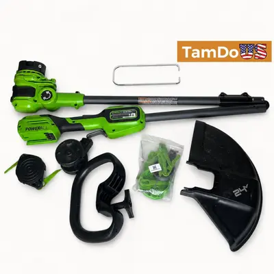 Greenworks 24V 13 Brushless String Trimmer Edger 2-in-1 Tool Only 7-Position - Good - Real photo at TamDo.us