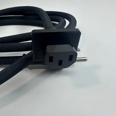 Heavy Duty Braided AC Power Cord NEMA 5-15P to IEC C13 3-Prong - Thumbnail 2