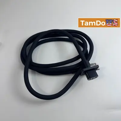 Heavy Duty Braided AC Power Cord NEMA 5-15P to IEC C13 3-Prong - New - Real photo at TamDo.us