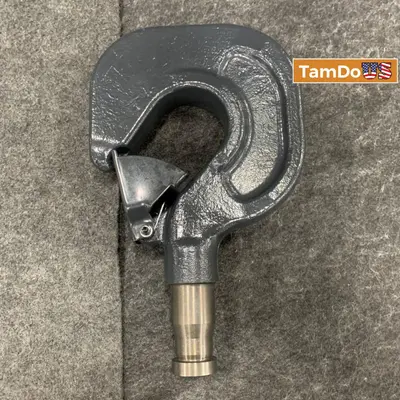 Heavy-Duty Forged Steel Lifting Hook, Industrial Crane Rigging Hook - Thumbnail 3