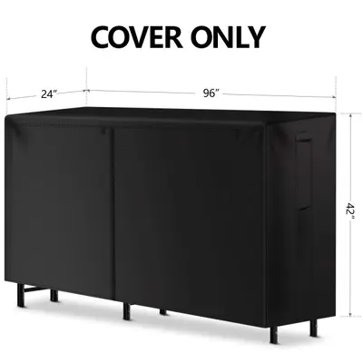 Heavy Duty Log Rack Cover 8ft Waterproof UV-Resistant - Thumbnail 3