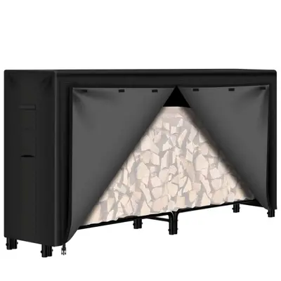 Heavy Duty Log Rack Cover 8ft Waterproof UV-Resistant - Thumbnail 2