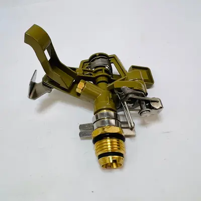 Heavy Duty Metal Impact Sprinkler Head Brass Male Thread Adjustable Lawn Yard - Thumbnail 6
