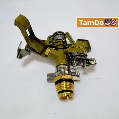 Heavy Duty Metal Impact Sprinkler Head Brass Male Thread Adjustable Lawn Yard - New - Real photo at TamDo.us