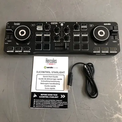Hercules DJControl Starlight 2-Deck DJ Controller for Serato DJ Lite Portable - Thumbnail 2