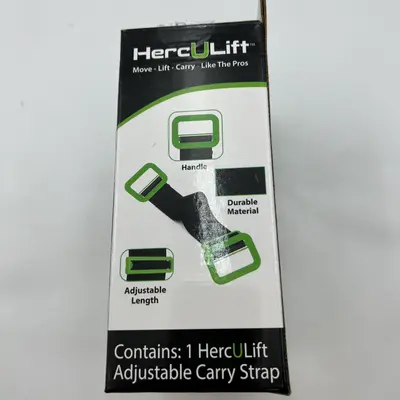 HercULift Adjustable Moving & Lifting Strap with Handles, Supports up to 300lbs - Thumbnail 3