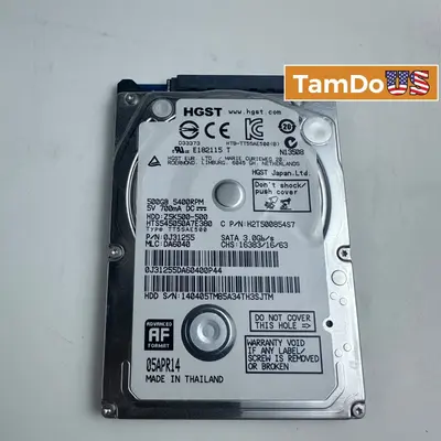 HGST Travelstar Z5K500 500GB 2.5" SATA HDD 5400RPM - Thumbnail 1