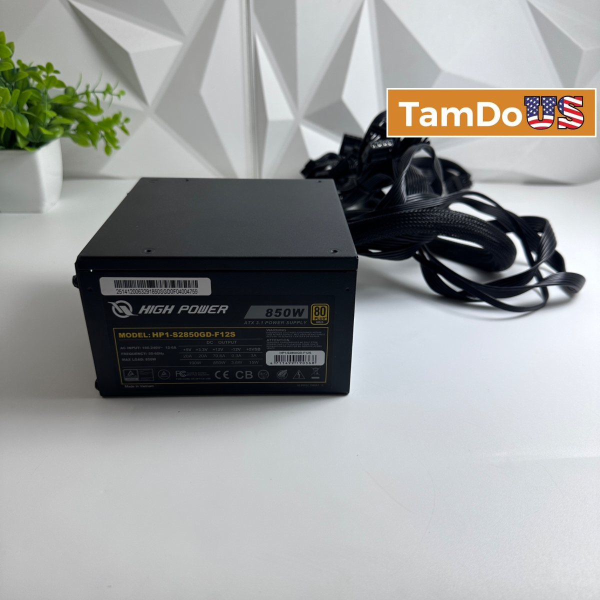 High Power 850W 80 Plus Gold Power Supply HP1-S2850GD-F12S ATX 3.1 Power Supply - Photo 1 - Real photo at TamDo.us