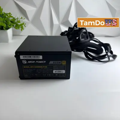 High Power 850W 80 Plus Gold Power Supply HP1-S2850GD-F12S ATX 3.1 Power Supply - Excellent - Real photo at TamDo.us