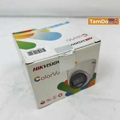 Hikvision DS-2CE70KF0T-MFS 5MP ColorVu Turret Cam - New - Real photo at TamDo.us