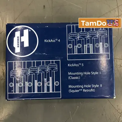 Hipshot 5K400C KickAss Bass Bridge Chrome, 4-String - New - Real photo at TamDo.us