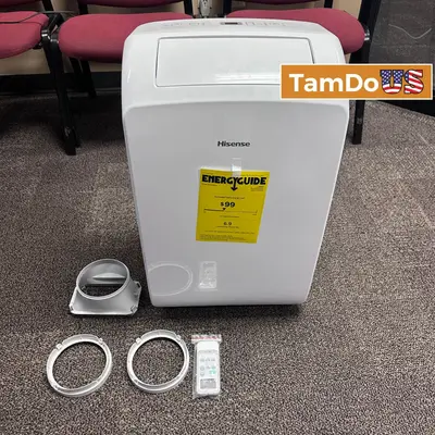 Hisense AP0722CW1W 7000 BTU Portable Air Conditioner 300 Sq Ft 115V Smart WiFi - Excellent - Real photo at TamDo.us