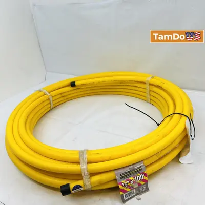 Home-flex 1/2 in. IPS x 100 ft. DR 9.3 Underground Yellow Polyethylene Gas Pipe - New Open Box - Real photo at TamDo.us