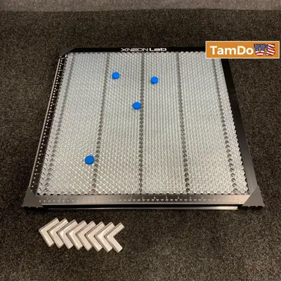 Honeycomb Laser Bed - 500 × 500 × 22Mm Working Table with Aluminum Panel - New - Real photo at TamDo.us