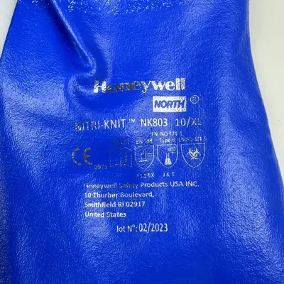 Honeywell North Nitric-Knit NK803 Supported Gloves Size 10/XL (5 Pack) - Thumbnail 4
