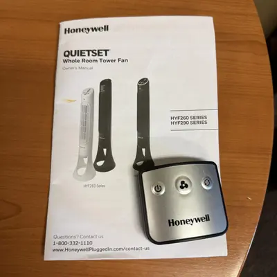 Honeywell QuietSet 8 Whole Room Tower Fan, Oscillating, Remote Control - Thumbnail 3
