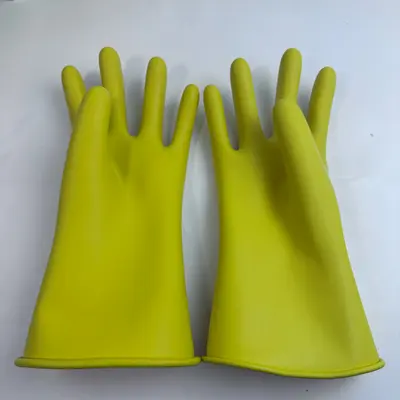 Honeywell Salisbury Class 0 Rubber Insulating Gloves 1000V AC Size 9.5 Yellow - Thumbnail 2