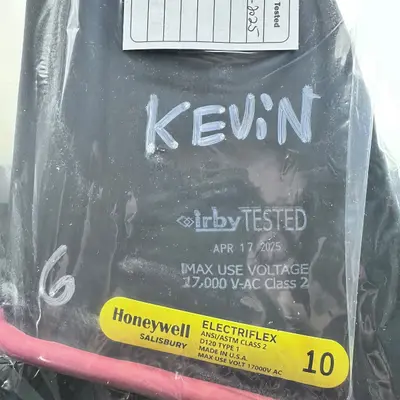 Honeywell Salisbury Electriflex Gloves Size 10 Class 2 ASTM D120 17kV USA - Thumbnail 4