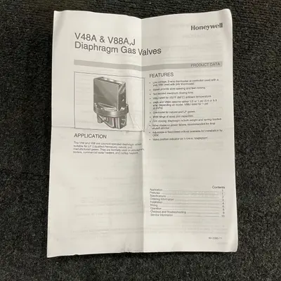 Honeywell V48A 2243 Diaphragm Gas Valve 120V 2" NPT - Thumbnail 7