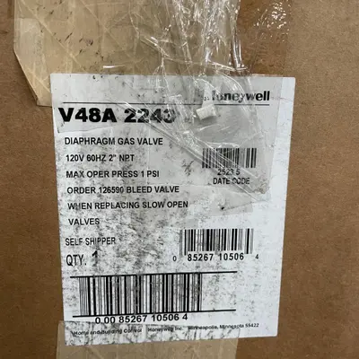 Honeywell V48A 2243 Diaphragm Gas Valve 120V 2" NPT - Thumbnail 5