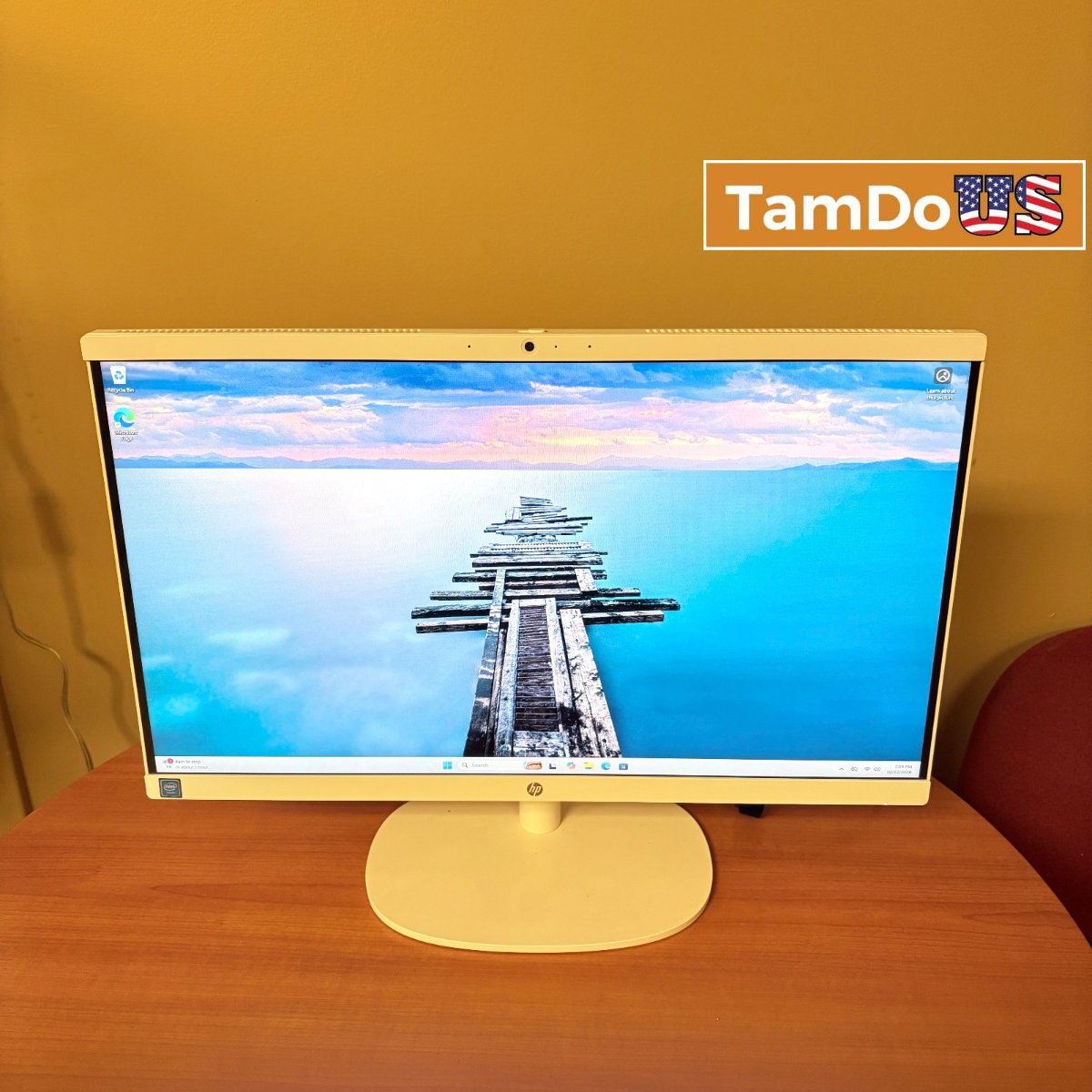 HP 22 21.4" FHD All-In-One PC ,Celeron J4025, 4GB RAM, 128GB SSD, Win 11 Home - Photo 1 - Real photo at TamDo.us